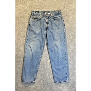 Levis 550 Jeans Mens 38x30 Relaxed Fit Tapered Leg Demin Workwear Light Wash 36W